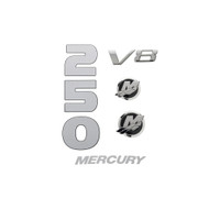 mercury 8M0214852 decal set for 4.6l v8 250hp verado outboards