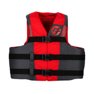 Full Throttle Adult Nylon Life Jacket - Red Image
