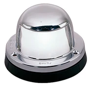 Perko 965DPSTS horizontal mount stern light with polished stainless steel top and black polymer base