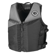 Mustang Young Adult REV Foam Vest - Grey\/Light Grey\/Fluorescent Yellow - Universal