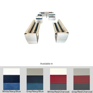 Horizon Premium Complete 55" Bench Seat Pontoon Furniture Set with Swingback Image
