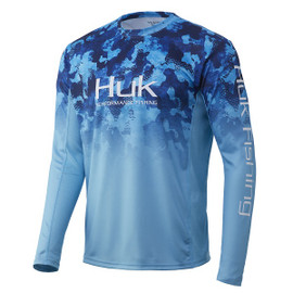 Huk Icon X Refraction Fade Shirt - San Sal - Front