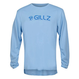 Gillz Pro Series Men's Long Sleeve Shirt - Powder Blue - Front of Shirt