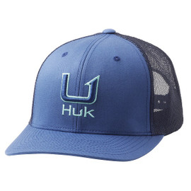 Huk Barb U Trucker Hat - Sargasso Sea - Front Logo