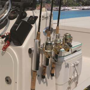 Aluminum Rod Rack 2-3-4 - Mounted in boat