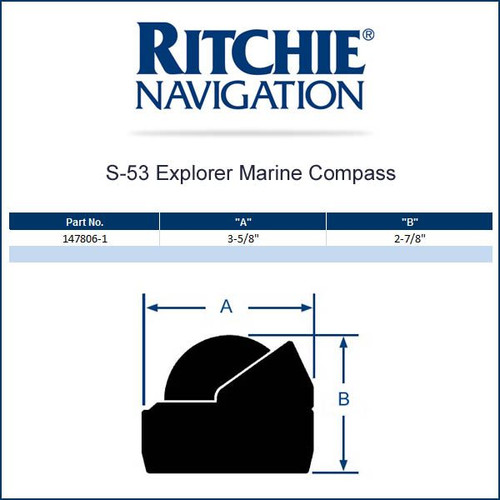 Ritchie Navigation S-53G Compass Explorer Sur-, Gray-graftools.com.au