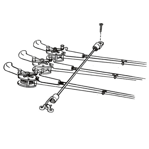 T-H Marine Rod Tamer Deck Mount Rod Straps