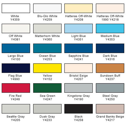 Interlux Paint Color Chart