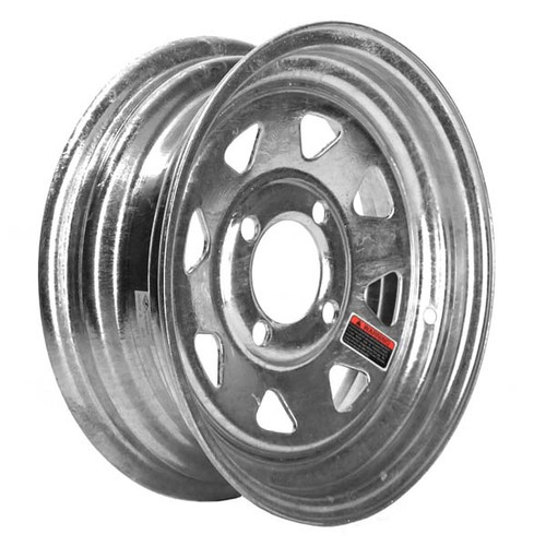 Loadstar 4 Lug 12" Rim Only - Galvanized Loadstar 4 Lug 12" Rim Only - Galvanized