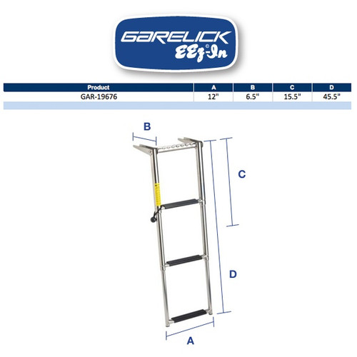 Garelick Over- Platform Telescoping Ladder | Wholesale Marine