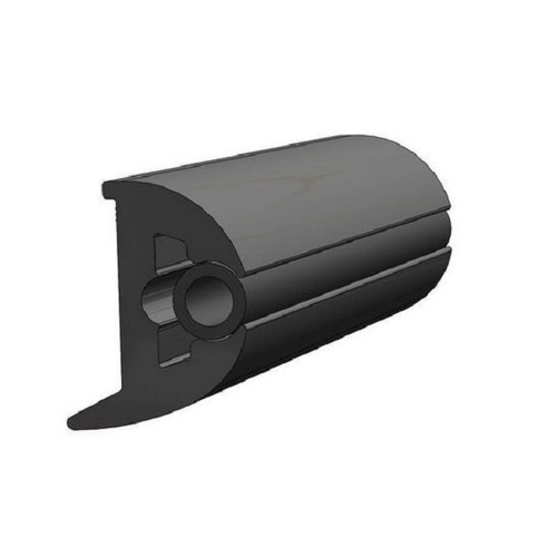 TACO V11-3447BWK5 Flexible Vinyl Rub Rail 1-1/4x15/16 BLACK w 50