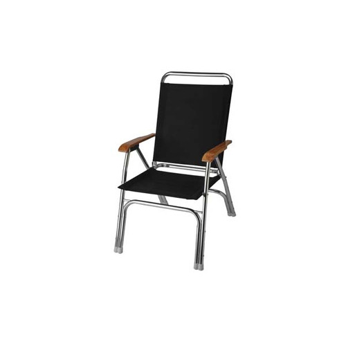 Garelick High Back Deck Chair - Black Garelick High Back Deck Chair - Black