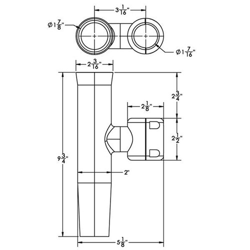 TACO Clamp-On Rod Holder