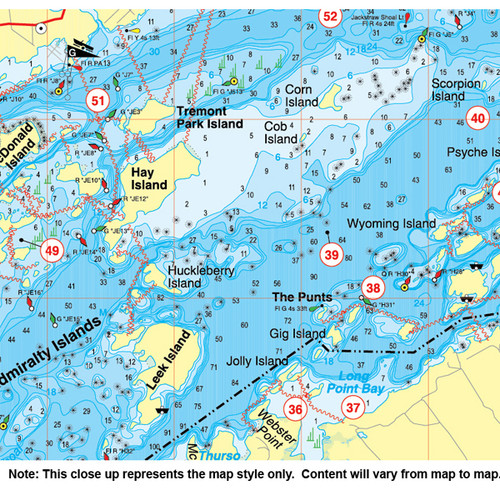 Erie Fishing Map, Lake-Eastern Basin (Sturgeon Point-Point Abino - NY/ONT)