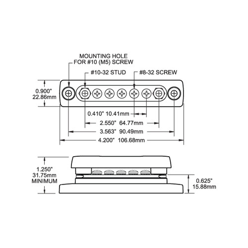 Mini Bus bar, 100 Amp