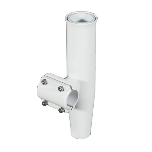 Lee's Clamp-On Rod Holder - White Aluminum - Horizontal Mount - Fits 1.900  O.D. Pipe