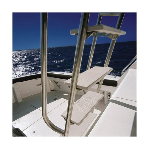TACO Marine King Starboard Anti-Skid Sheet - 12" X 27" X 1/2", White Diamond Tread