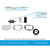 Water Pump Repair Kit for 4 Stroke Outboards, Mercury - Mercruiser 821354A-2 Image