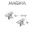 Magma Dual Horizontal Round Boat Rail Mount 1-1/8" or 1-1/4"
