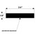 TACO Neoprene Boat Hatch Seal Tape 3/4" x 1/8" -Diagram