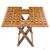 Whitecap Teak Grate Top Fold-Away Table Open