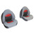 Wise Pro-Angler 2 Unit Bass Bucket Set - Marble Grey/Regal Red/Charcoal Wise Pro-Angler 2 Unit Bass Bucket Set - Marble Grey/Regal Red/Charcoal