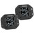 Rigid Industries D-Series PRO Flush Mount - Spot LED - Midnight Edition - Pair - Black