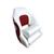 Gen3 Marine Premium Captain's Bucket Seat w/Flip Up Bolster - White/Red Bolster Up