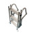 Gen3 Marine Square Tube Aluminum Dock Ladder - 4 Step folded