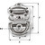 Wichard Double Folding Pad Eye - 8mm Diameter - 5\/16"