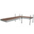 Tommy Docks 12' L-Shaped Dock w/Brown Composite Decking