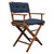 Whitecap Teak Director's Chair w/ Navy Seat Covers