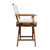 Whitecap Teak Director's Chair w/ Creme Seat Covers Side View