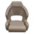 Front view of the Wise Premier Pontoon XL Bucket Seat w/Flip Up Bolster in the Mocha Java / Mushroom / Cafe color scheme