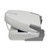 Wise Deluxe High Back Folding Pontoon Boat Seat folded down and secured with the tether and clasp