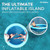 Solstice Inflatable Mesh Hangout Ring In Water Lounging Solstice Inflatable Mesh Hangout Ring In Water Lounging