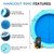 Solstice Inflatable Mesh Hangout Ring Features Solstice Inflatable Mesh Hangout Ring Features