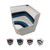 Horizon Boat Seat Premium Series Pontoon Radius Corner Cushion Set w/Base Thumbnail Image