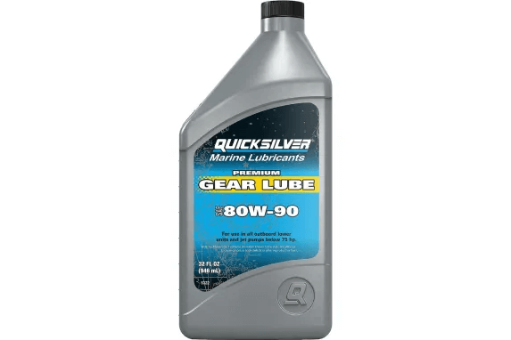 Quicksilver marine gear lube bottle, 80W-90.