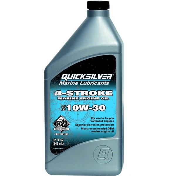 Quicksilver 10W-30 4-Stroke Marine Oil | 8M0078616