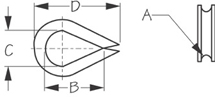 Sea Dog Thimble Dimensions