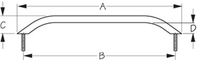 Sea Dog Hand Rail Dimensions