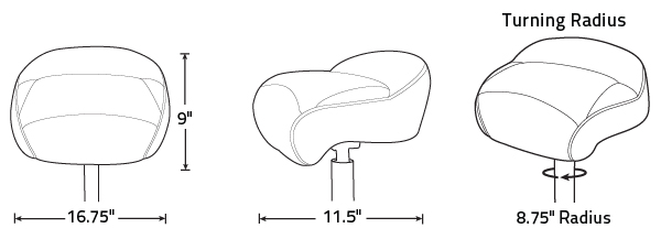 Tempress Pro Casting Seat Dimensions