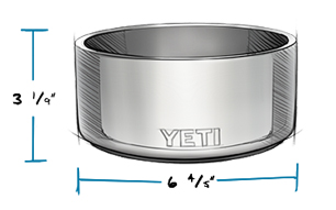 Yeti Boomer 4 Dimensions