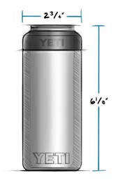 Yeti Rambler Colster Slim 12 Oz. White Stainless Steel Insulated Drink  Holder with Load-And-Lock Gasket - Carr Hardware