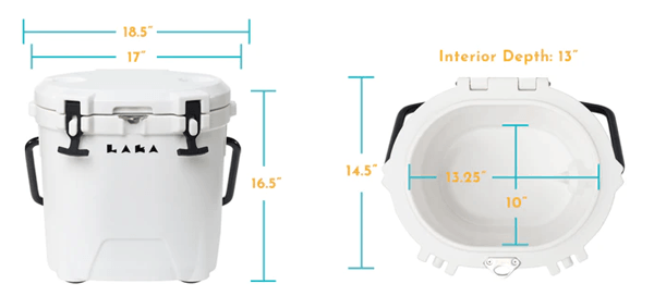 LAKA 20 Cooler Dimensions