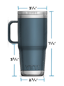 Come and Steak It® YETI Travel Mug with Stronghold Lid