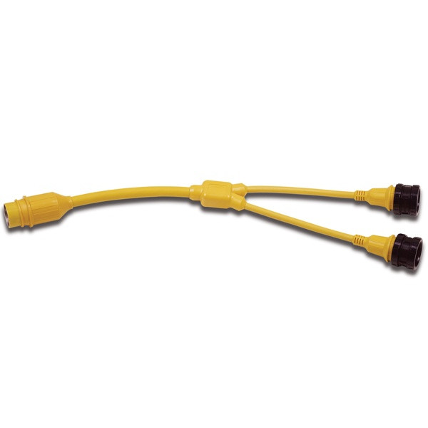Marinco Y Shore Power Adapter 2-30A Boat to 50A Dock