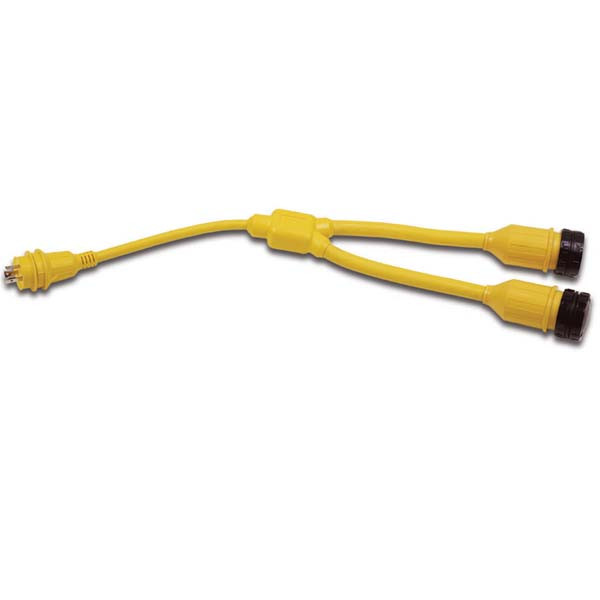 Marinco Y Shore Power Adapter 2-50A Boat to 50A Dock