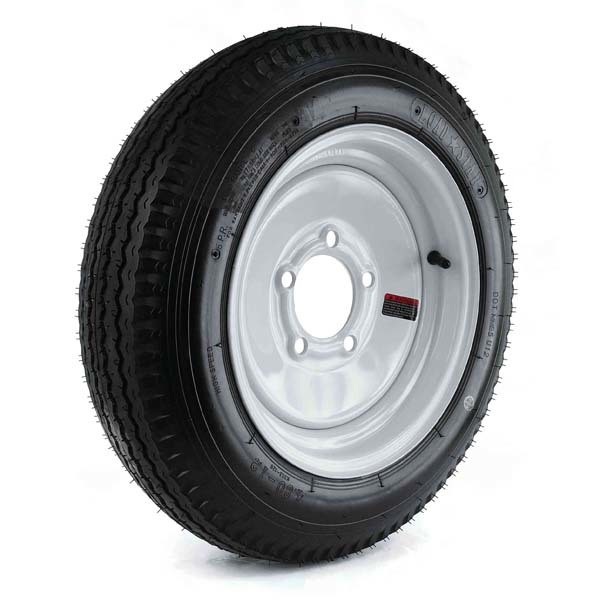 Kenda Loadstar 4.80-12 5-Lug 12" Bias Trailer Tire - White Load Range B